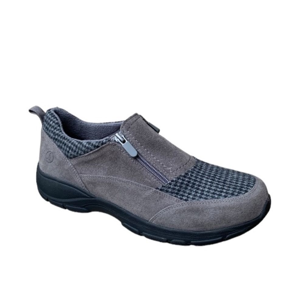 Land’s End All Weather Insulated Suede Leather Moc Zip Shoes Women’s Size 11